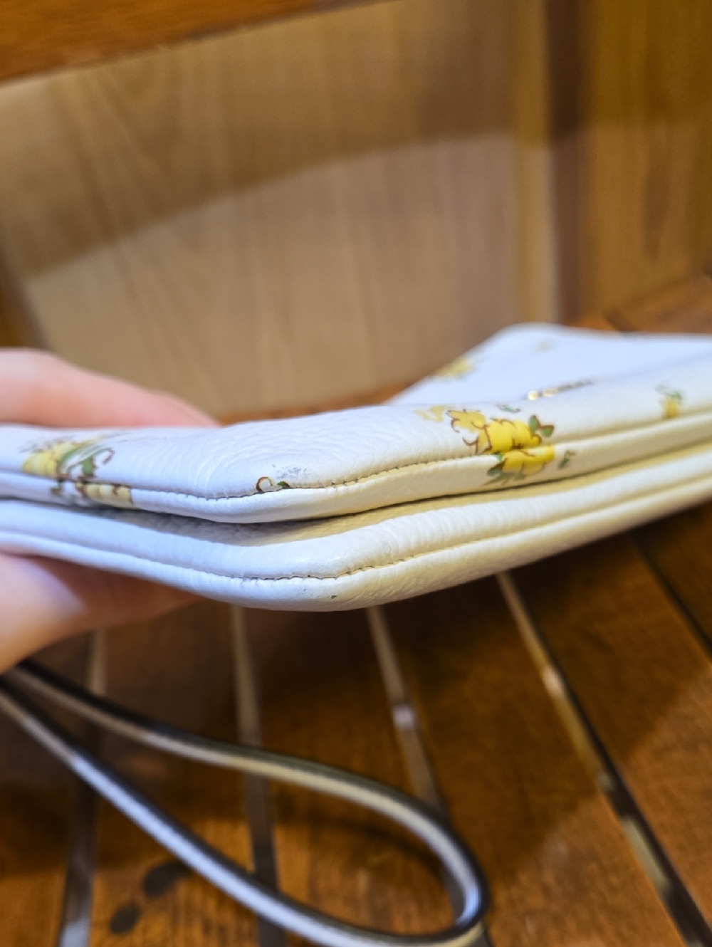 Coach Floral Double Zip Wristlet - Picture 5 of 7